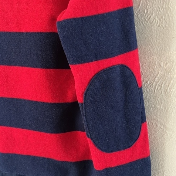 Tommy Hilfiger Sweatshirt Cardigan Red & Blue Striped Long Sleeve Button Size M - Picture 9 of 15